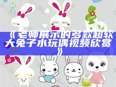 《老师展示的多款超软大兔子水玩偶视频欣赏》