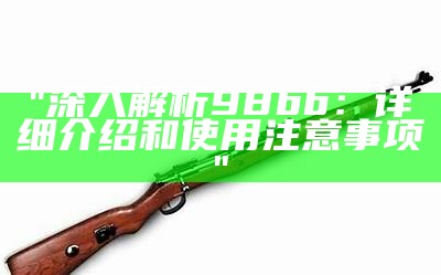 "深入解析98bb：详细介绍和使用注意事项"