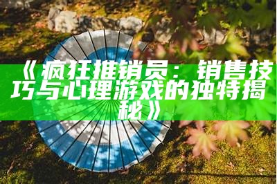 《疯狂推销员：销售技巧与心理游戏的独特揭秘》