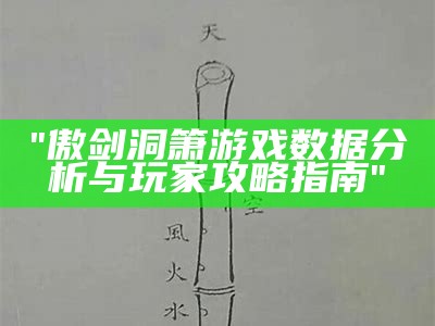 "傲剑洞箫游戏数据分析与玩家攻略指南"