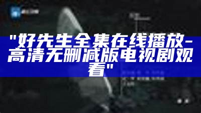 "好先生全集在线播放-高清无删减版电视剧观看"