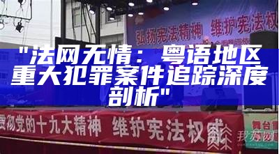 "法网无情：粤语地区重大犯罪案件追踪深度剖析"