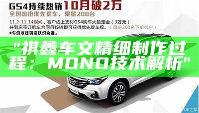 "祺鑫车文精细制作过程：MONO技术解析"