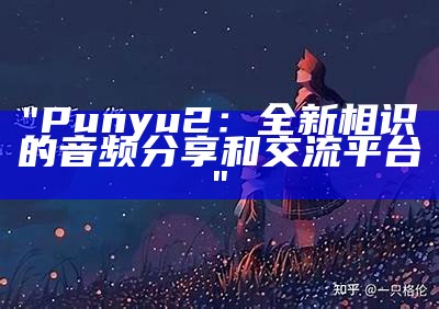 "Punyu2：全新相识的音频分享和交流平台"